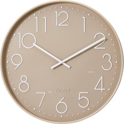 Nástěnné hodiny 50 cm barva taupe