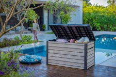 Záhradný box Keter Deco 870 l storm grey
