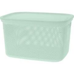 Coș de depozitare cu capac 18 l verde