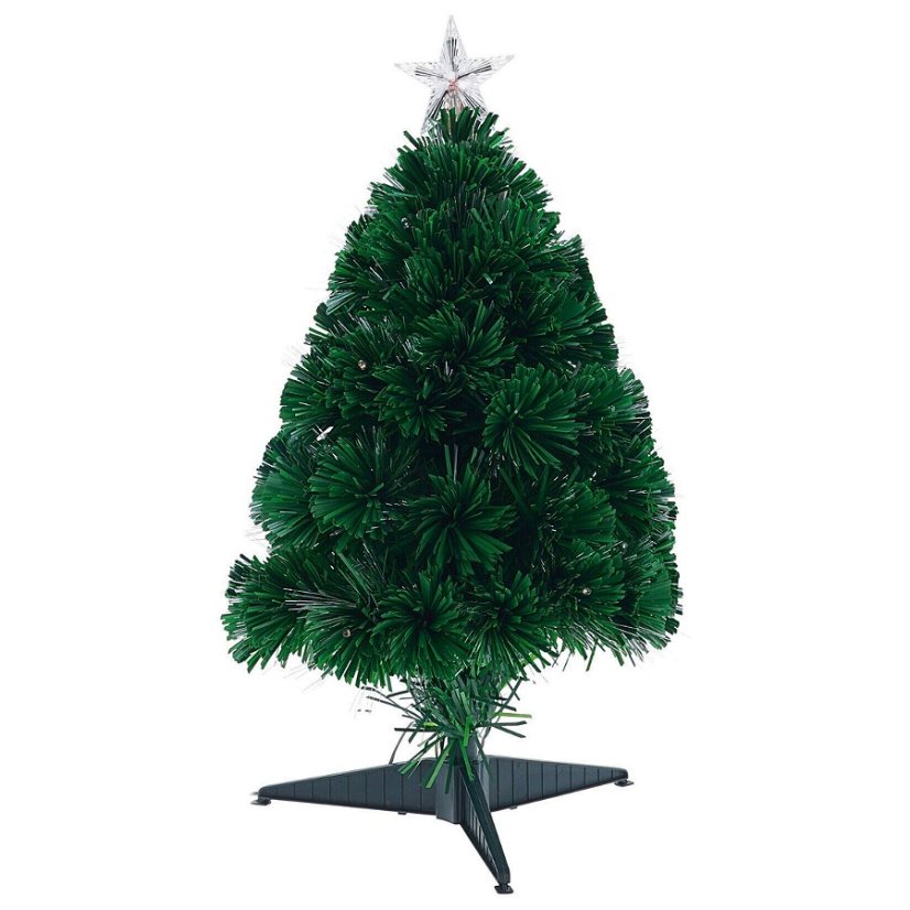 Vánoční stromeček s LED osvětlením 90 cm barevný