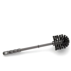 Perie de toaleta GAVIN plastic gri inchis 36,5cm 7,5cm