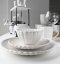 Jídelní sada talířů porcelánová PEARL 18 ks bílá