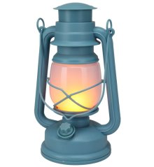 Lucerna s LED plamenem 24 cm modrá Lucerna s LED plamenem 24 cm modrá