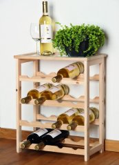 Raft din lemn pentru vinuri pentru 16 sticle