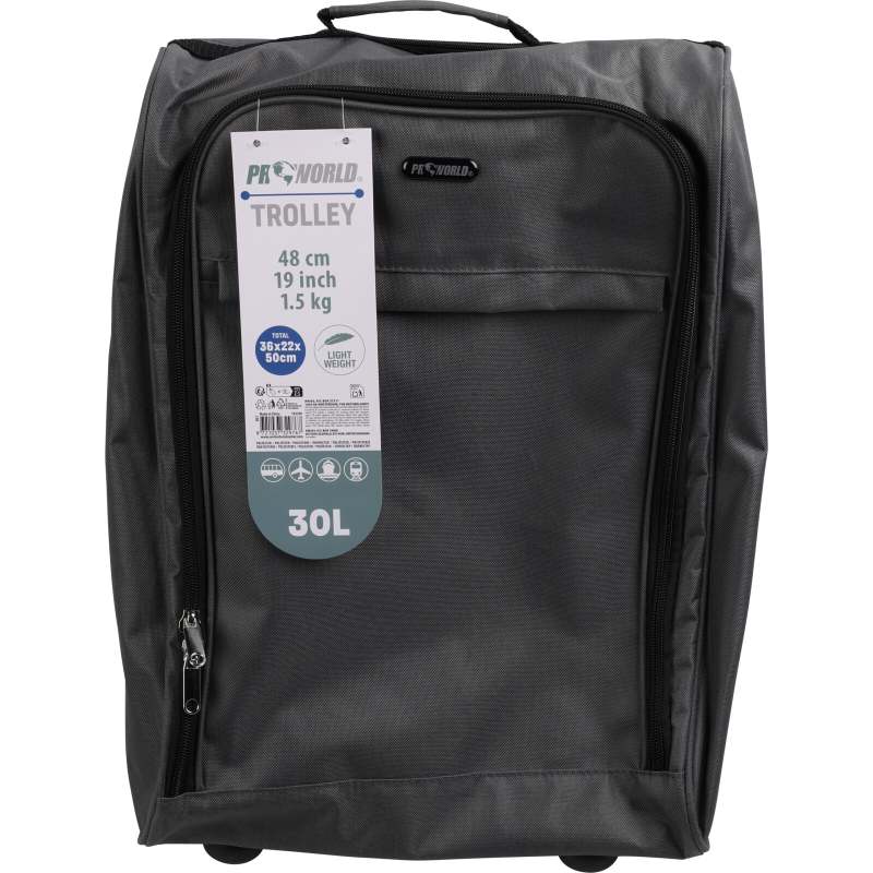 Bagaj de mână pe roți pentru avioane 30 l gri