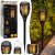 Lampa solární zahradní pochodeň s efektem plamene 3v1 78 cm