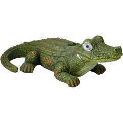 Záhradná dekorácia solárny krokodíl 18 cm