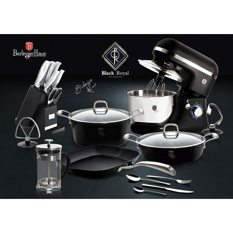 BERLINGERHAUS Dóza na potraviny sada 3 ks Royal Black Collection BH-6296