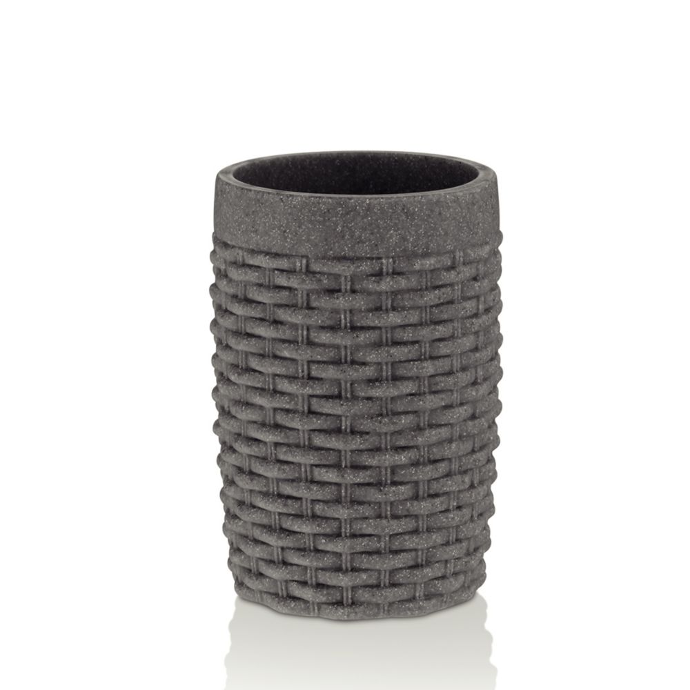 KELA Pohár ALEXIA poly sivá H 10,5 cm / Ř 7cm KL-24140