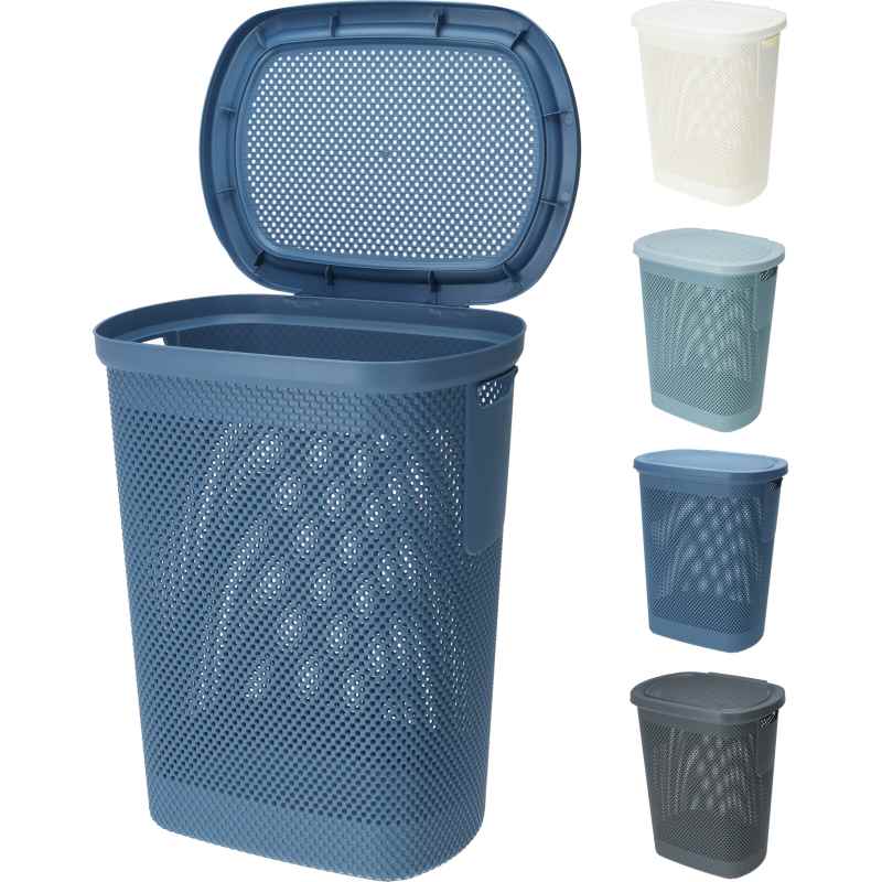 EXCELLENT Koš na prádlo s víkem 60 l šedá KO-027100390seda