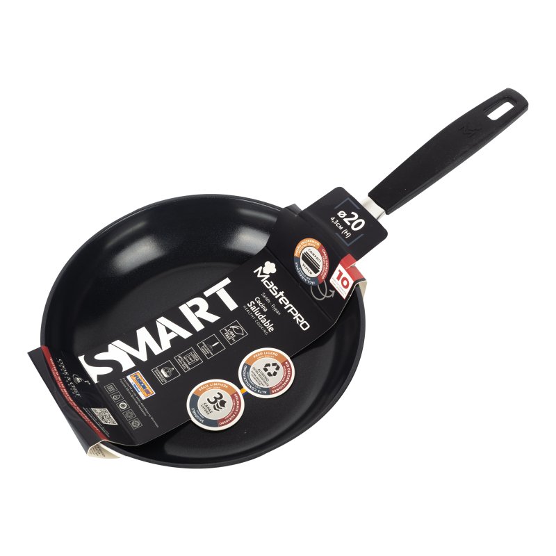 MASTERPRO Pánev s nepřilnavým povrchem SMART 20 cm stříbrná BGEU-3767 - thumb (3)