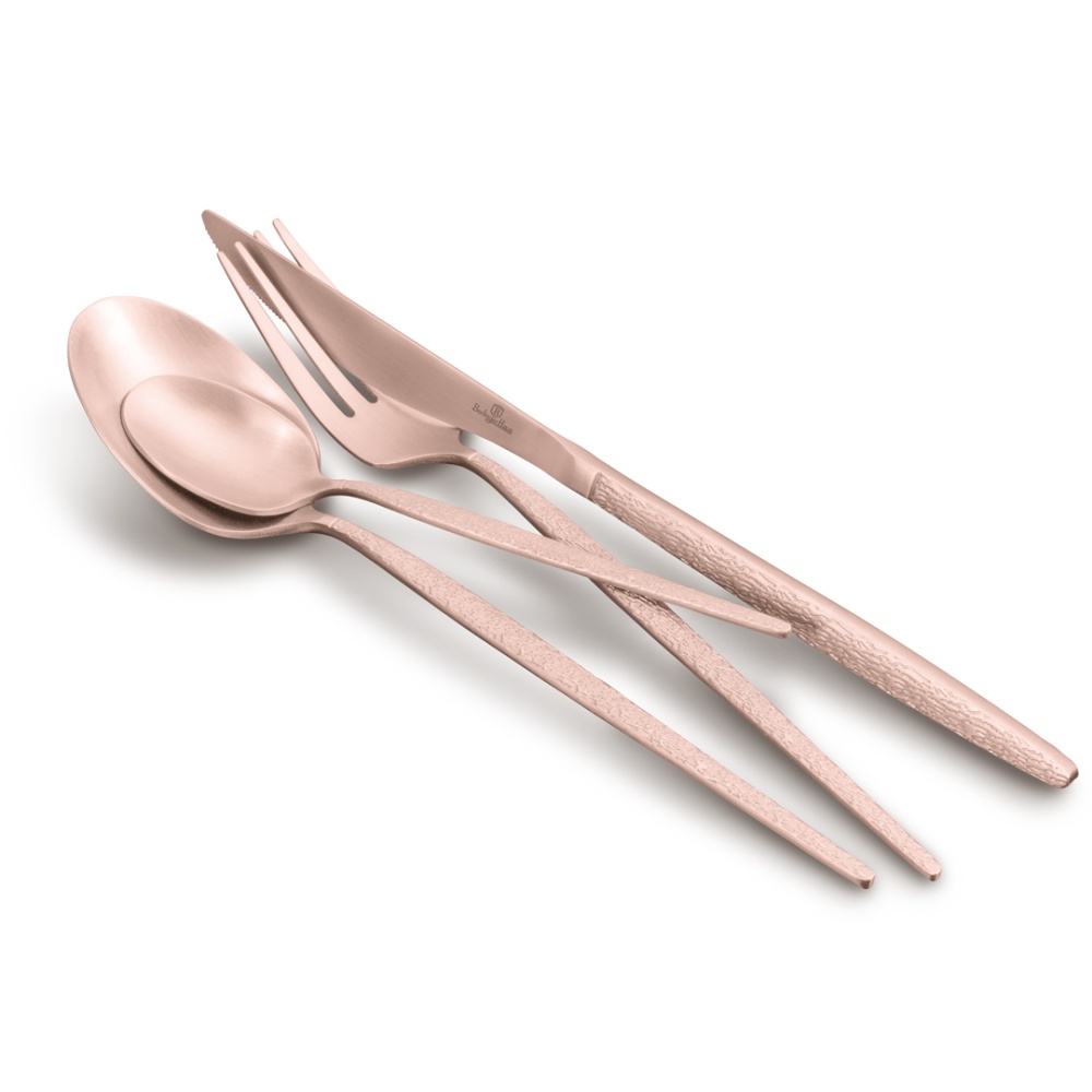 BERLINGERHAUS Sada příborů 24 ks satén Rosegold Metallic Line BH-2641