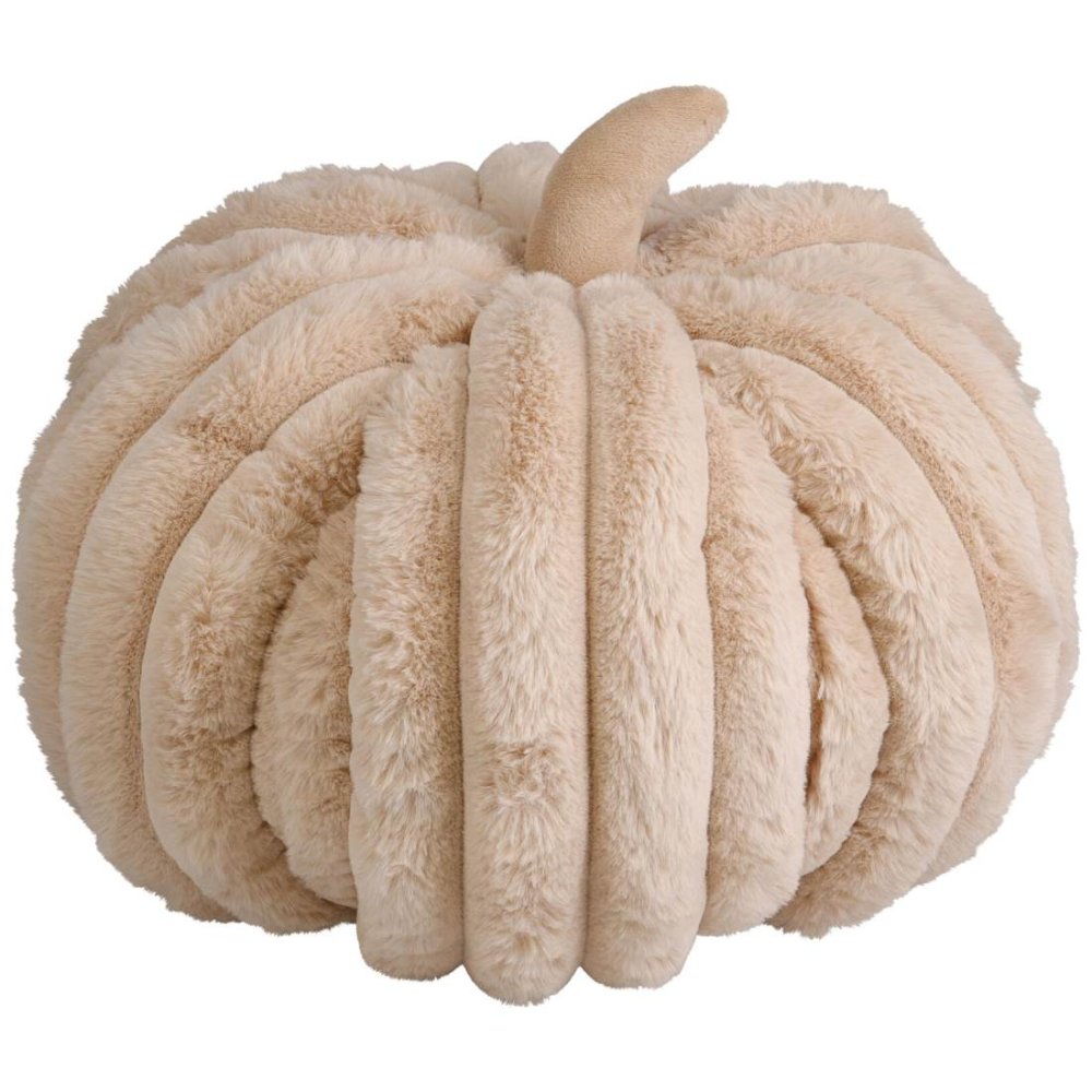 HOMESTYLING Polštář dekorační dýně polyester 32 × 25 cm béžová KO-AAE830030bezo