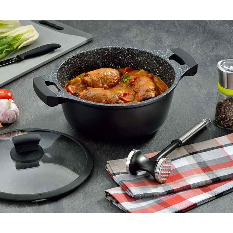 KELA Kastról s nepriľnavým povrchom a pokrievkou STELLA NOVA 24 cm KL-12219