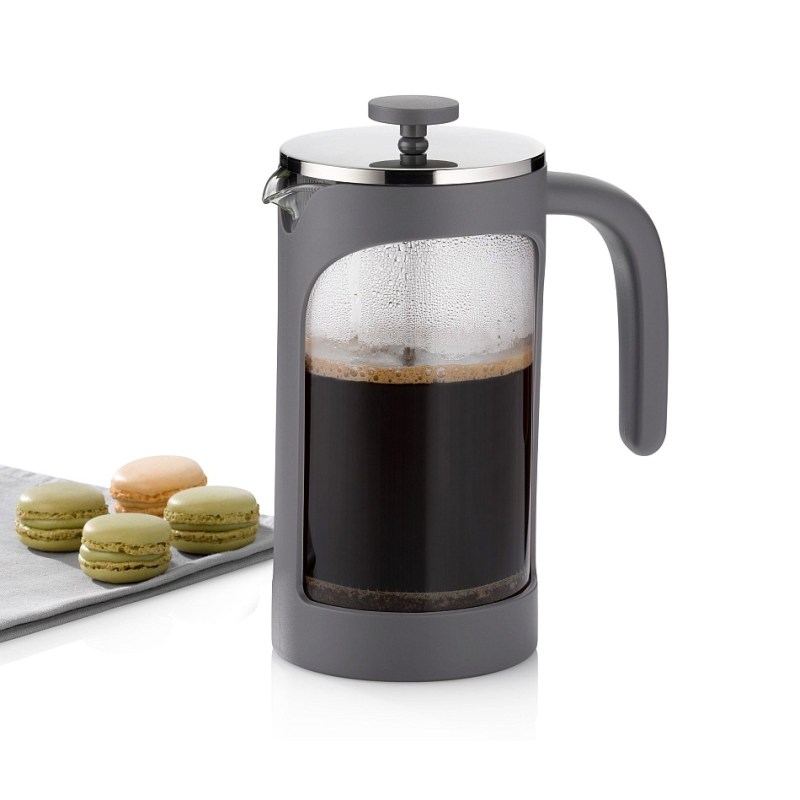 KELA Kanvička na čaj a kávu VERONA French Press 1 l šedá KL-10884