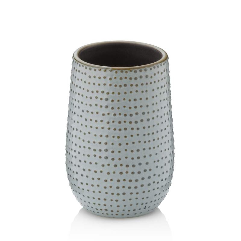 KELA Pohár Dots keramika šedohnedá KL-23601