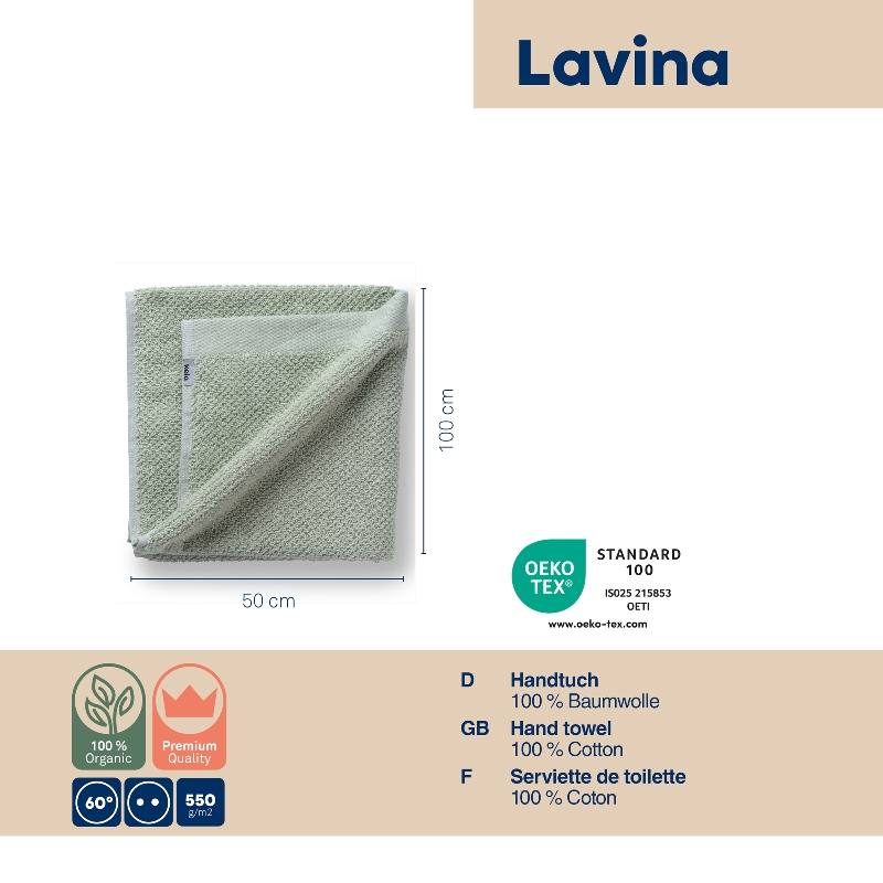 KELA Ručník Lavinia 100% bavlna světle šedá 50,0x100,0cm KL-23938