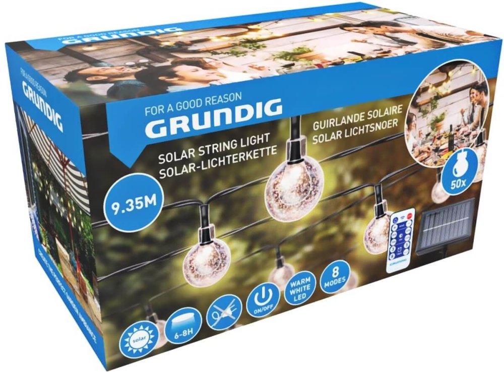 GRUNDIG Solární světelný řetěz 50 lamp s ovladačem ED-247681 - thumb (10)