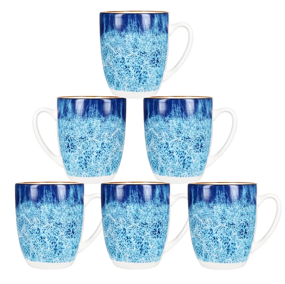 HIT Hrnek na kávu i čaj sada 6 ks porcelán 350 ml OCEAN HT-24324251 - thumb (2)