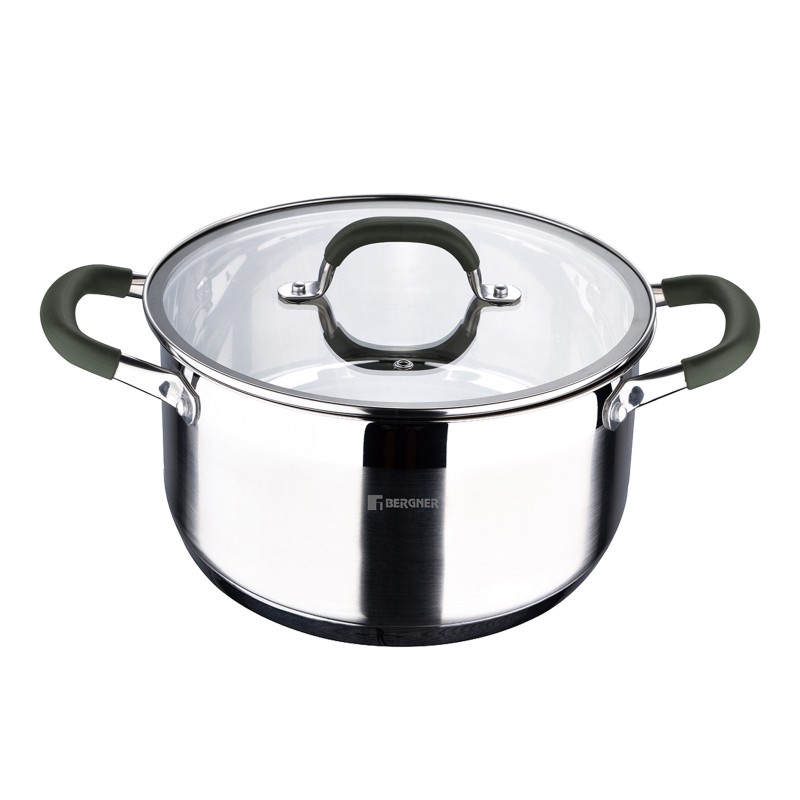 BERGNER Hrnec s poklicí nerez MIDNIGHT 28 cm 9,5 litru BG-32129-MM - thumb (1)