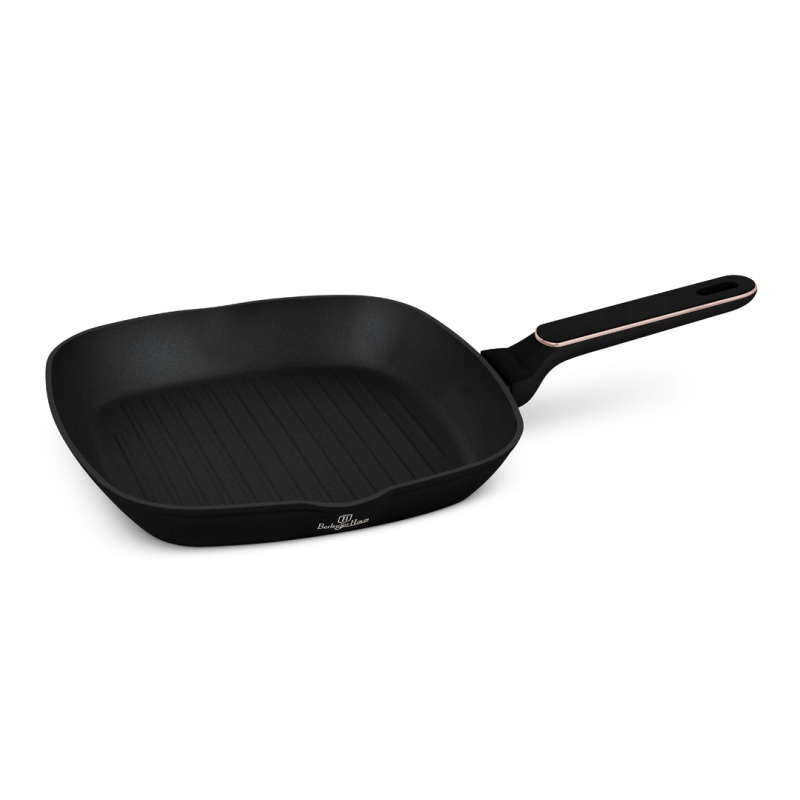 BERLINGERHAUS Grilovací pánev s titanovým povrchem 28 cm Black Rose Collection BH-8354