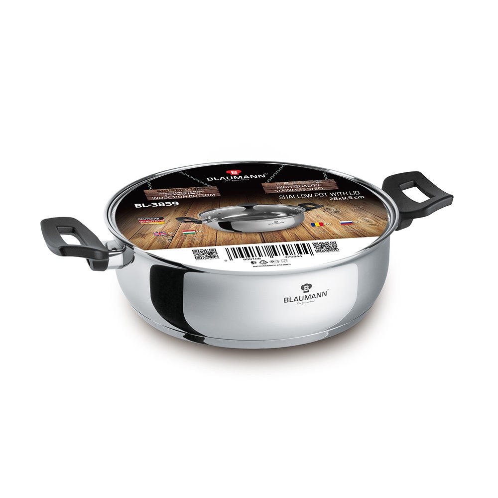 BLAUMANN Kastrol nerezový s poklicí 28 cm Gourmet Line BL-3859