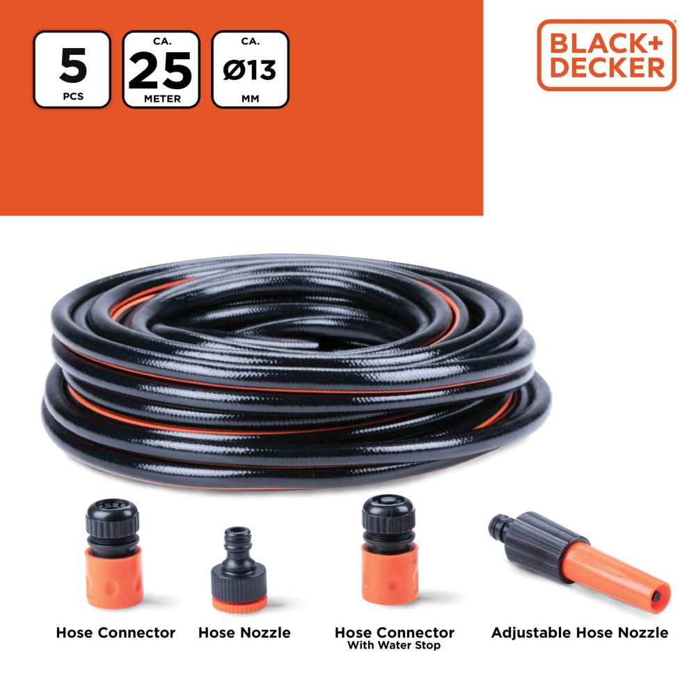 BLACKDECKER Zahradní hadice 12mm x 25m ED-223433