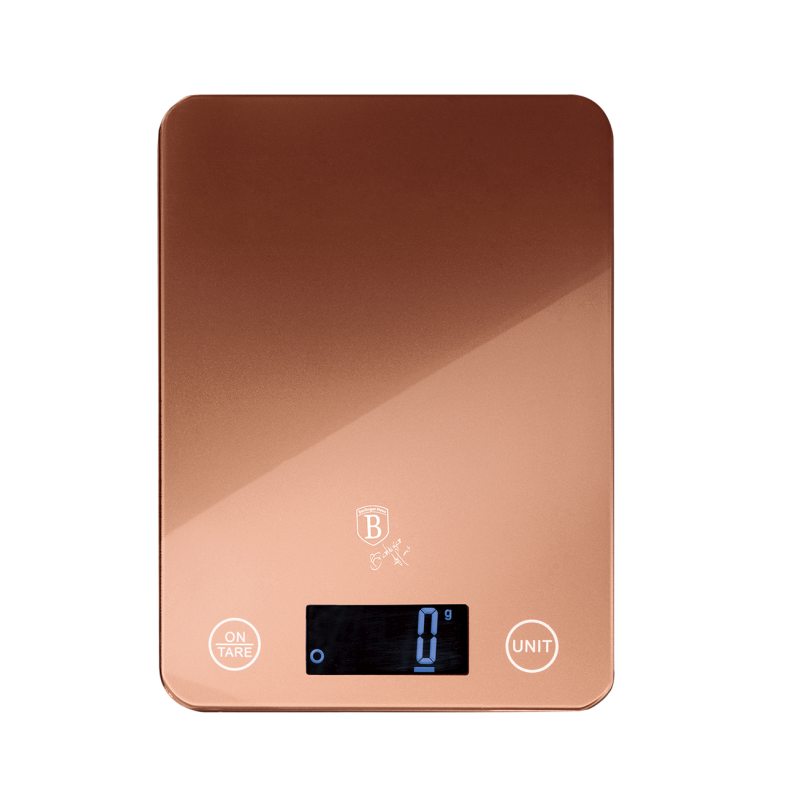 BERLINGERHAUS Váha kuchynská digitálna 5 kg Rosegold Metallic Line BH-9352