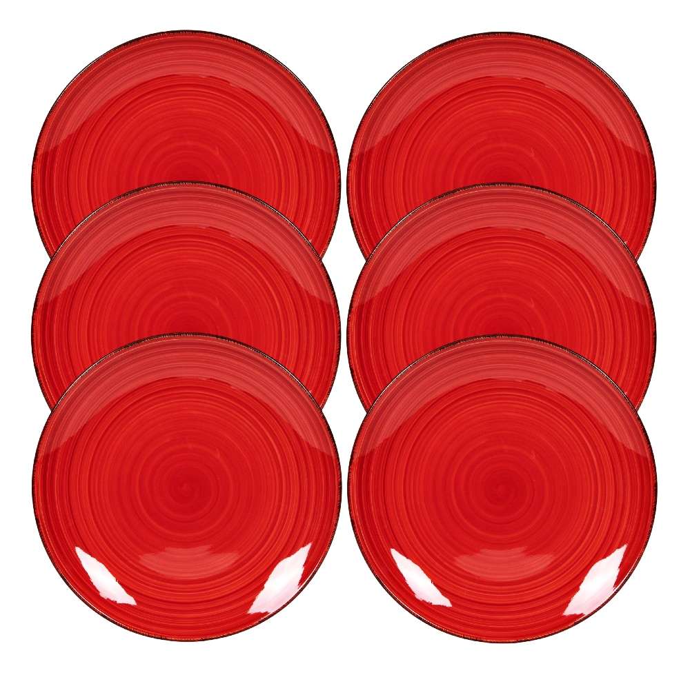 HIT Dezertní talíře sada 6 ks 19 cm červené RUBY RED HT-24326390 - thumb (1)