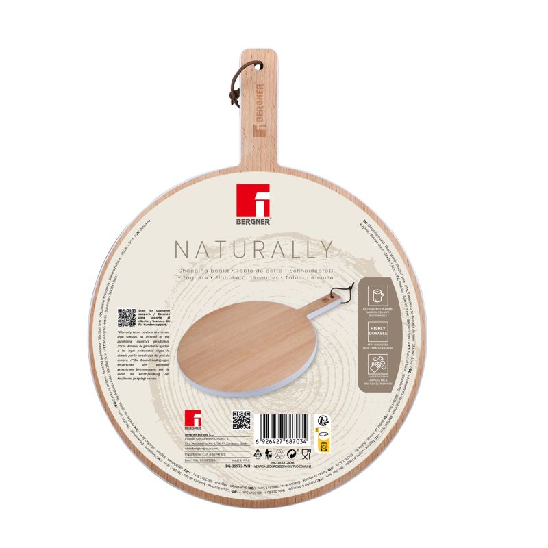 BERGNER Prkénko krájecí NATURALLY bukové dřevo 38 cm BG-39973-WH - thumb (3)