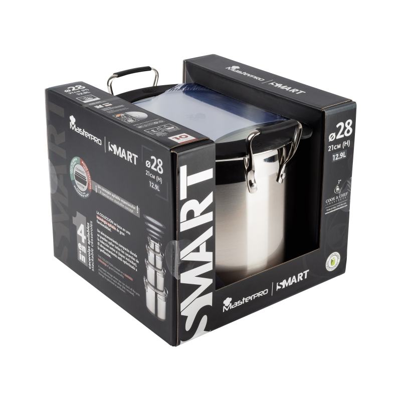 MASTERPRO Hrnec s víkem SMART 28 cm nerez BGEU-3780 - thumb (4)
