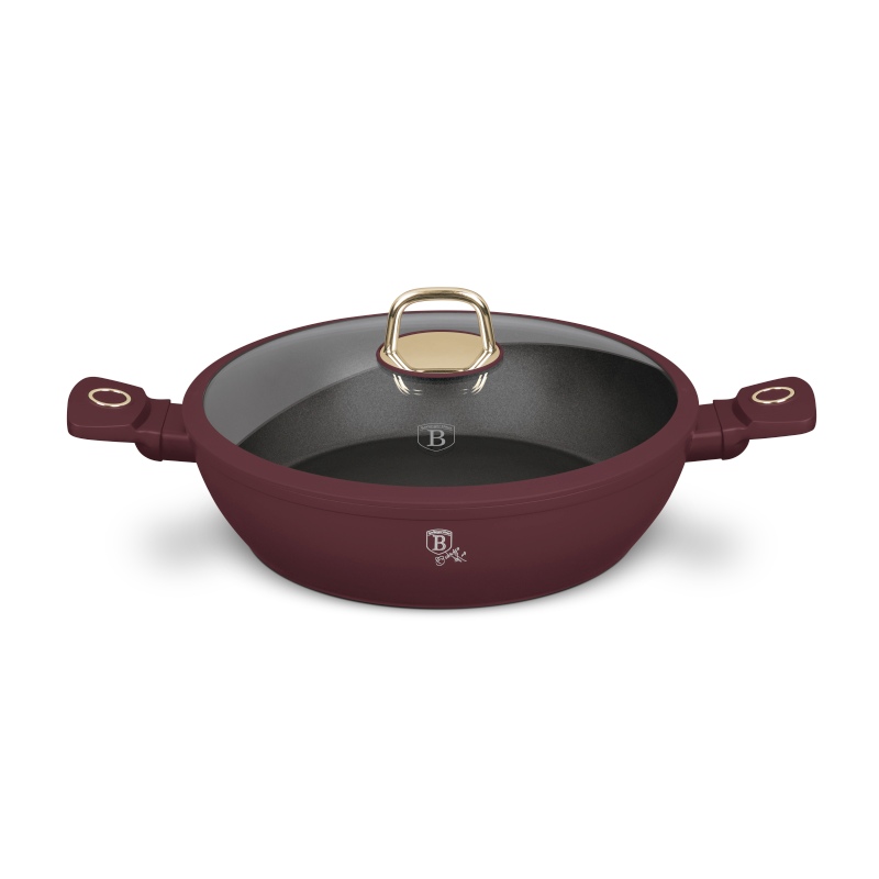 BERLINGERHAUS Kastrol s titanovým povrchem a poklicí 30 cm Leonardo Collection BH-8039