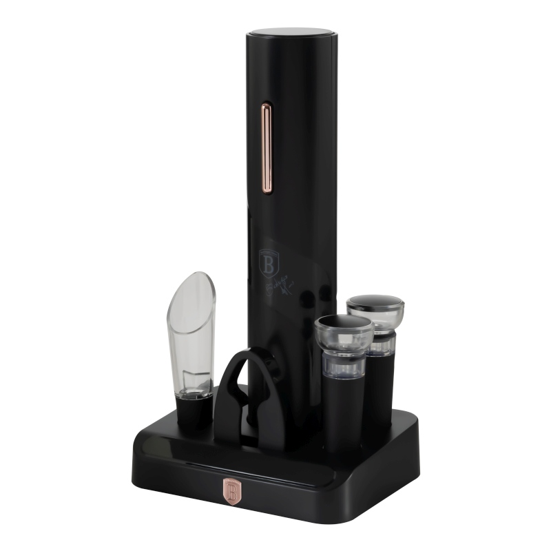 BERLINGERHAUS Dárková sada na otevírání vína 6 v 1, Black Rose collection BH-9653