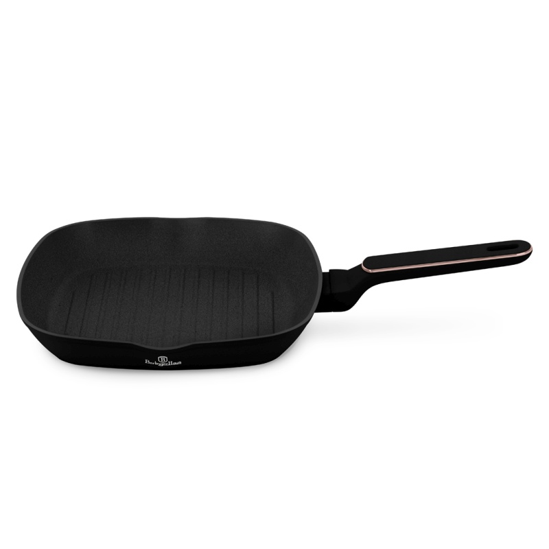 BERLINGERHAUS Grilovací pánev s titanovým povrchem 28 cm Black Rose Collection BH-8354