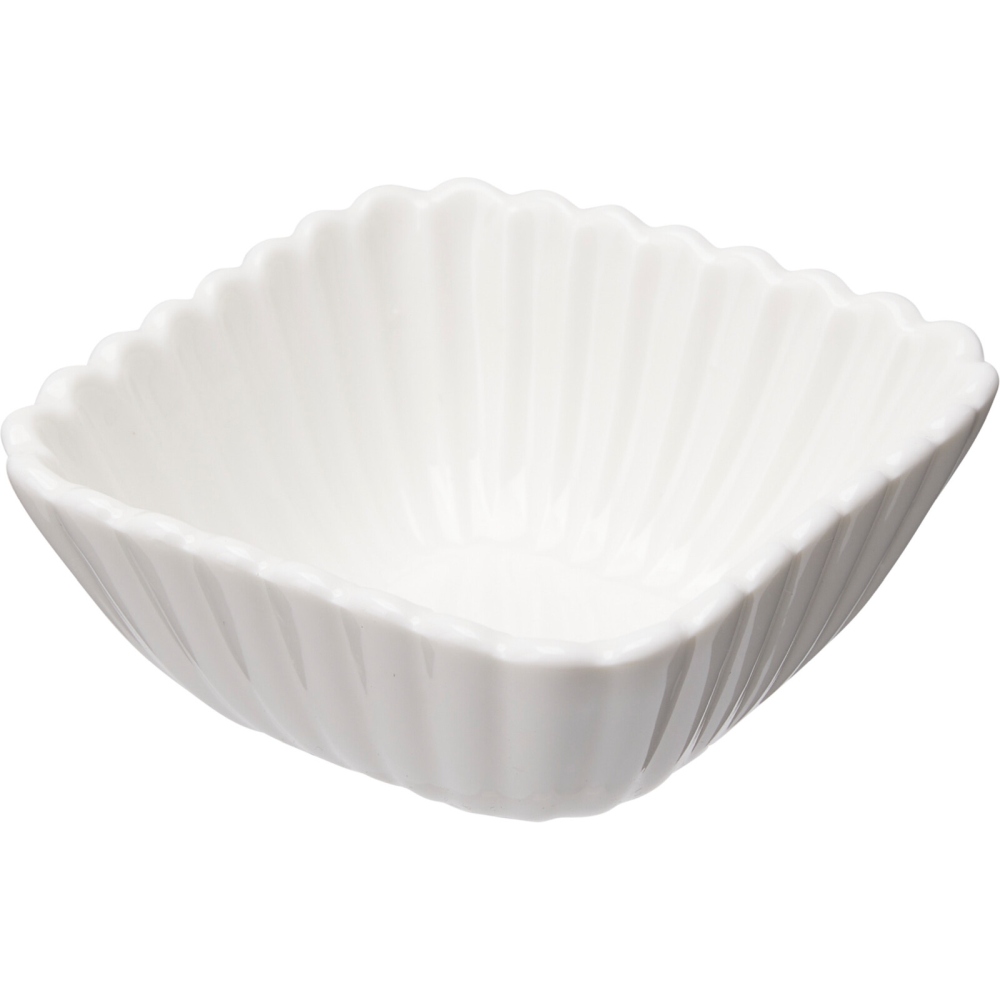 SIAKI Miska na pochutiny porcelán sada 6 ks čtverec reliéfní KO-798000250ctre