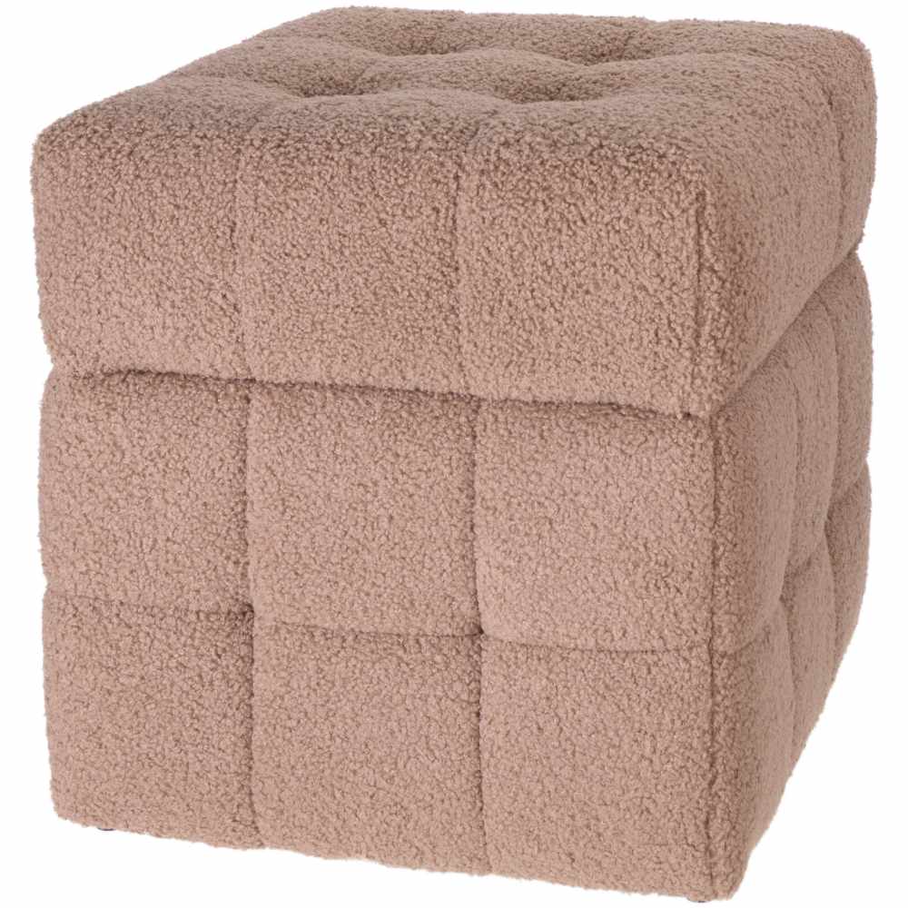 H & S COLLECTION Taburet 38 × 38 × 37 cm hnědá KO-NB1510860hned