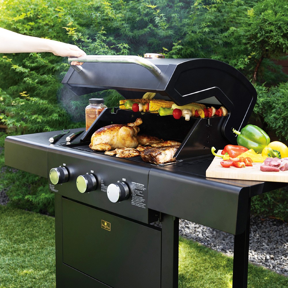 BERLINGERHAUS Plynový gril Outdoor 3 hořáky BH-8604
