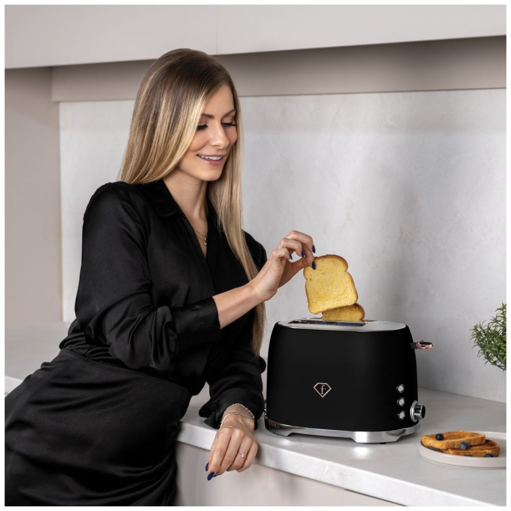 Fashion TV by BerlingerHaus Topinkovač nerez 850W Black Rose Collection FTV-0111