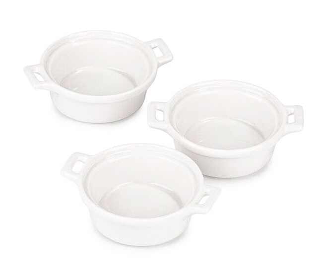 EXCELLENT HOUSEWARE Zapékací misky porcelánové sada 3 ks kulatá KO-798000090kruh