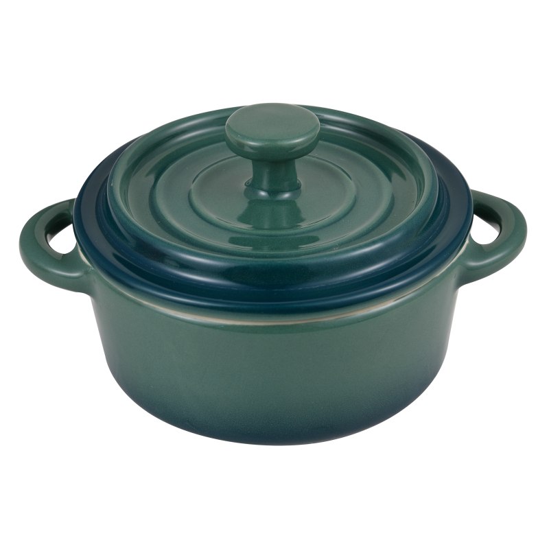 BERGNER Zapékací miska s poklicí kamenina EXCALIBUR sada 2 ks zelená BG-13366-GR - thumb (1)