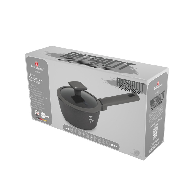 BERLINGERHAUS Rendlík s poklicí s titanovým povrchem 16 cm Antracit Collection BH-8118