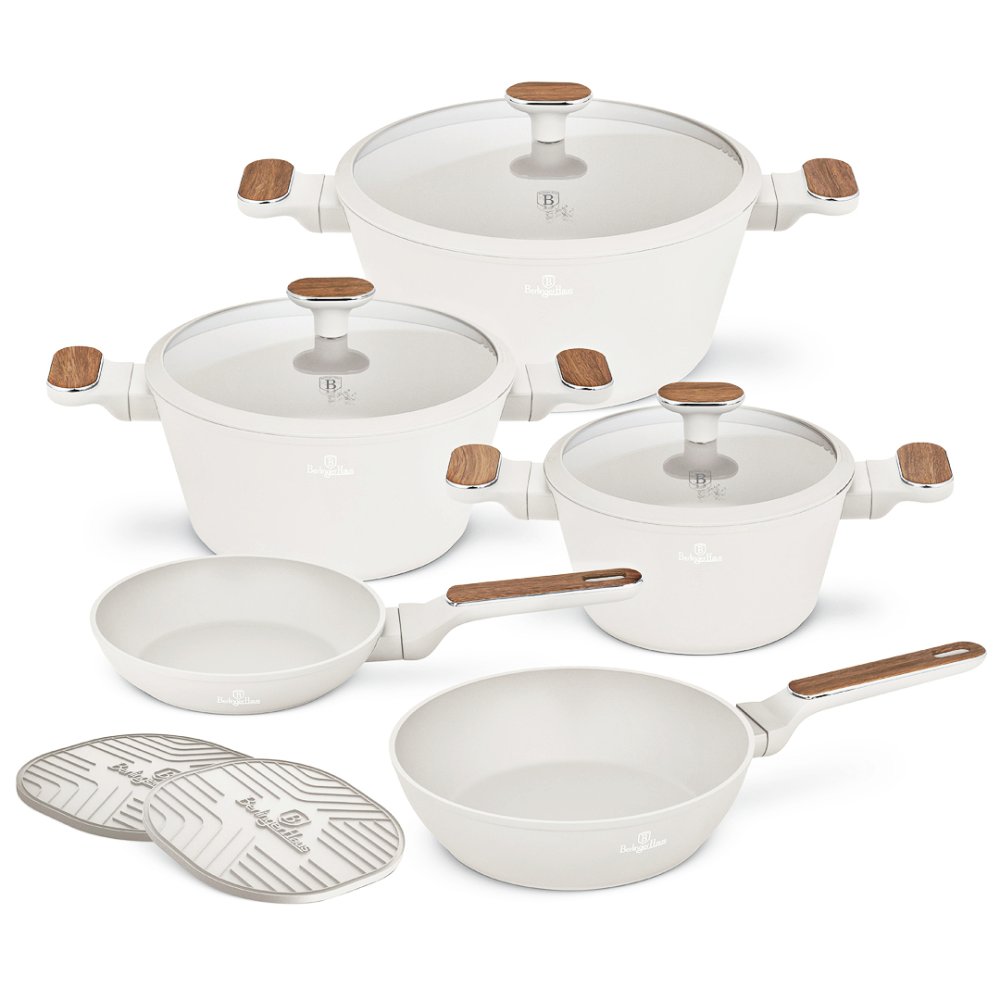 BERLINGERHAUS Sada nádobí s titanovým povrchem 10 ks Sahara Nordic Collection BH-8324