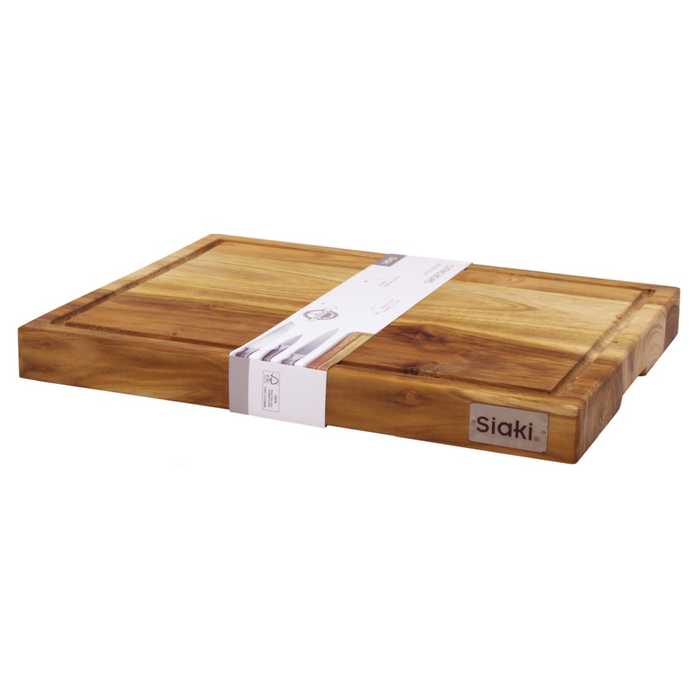 SIAKI HUISHOUD Prkénko krájecí teak 40 × 30 cm KO-J18000130
