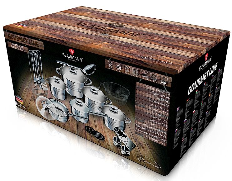 BLAUMANN Sada nádobí nerez 27 ks Jumbo Gourmet Line BL-3134 - thumb (1)