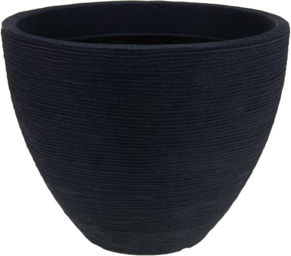 EXCELLENT HOUSEWARE Květináč žebrovaný 40 x 31 cm antracit KO-Y54191280