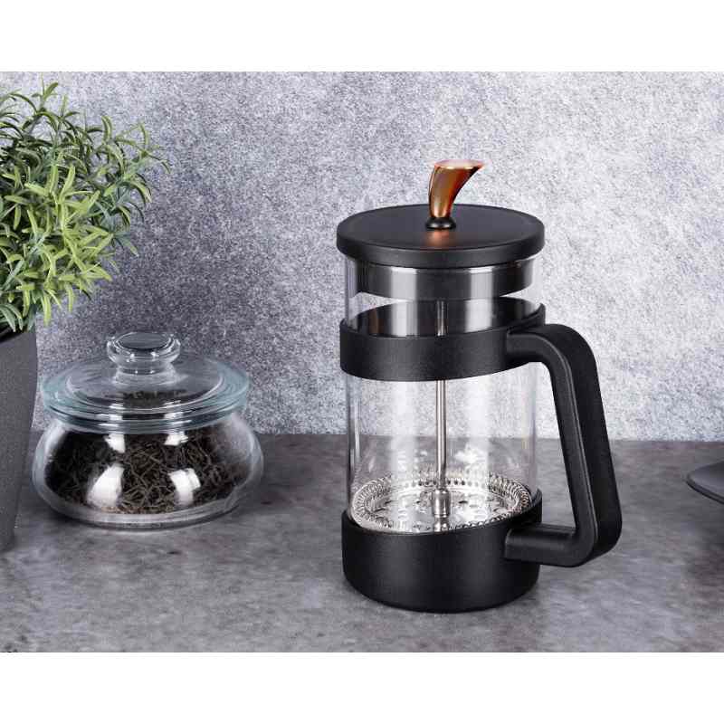 BERLINGERHAUS Kanvica na čaj a kávu French Press 1000 ml Black Rose Collection BH-7616