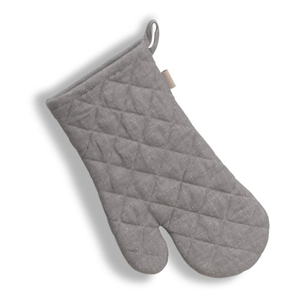 KELA Chňapka rukavice do rúry Puro 55%bavlna/45%len šedá 31,0x18,0cm KL-12803