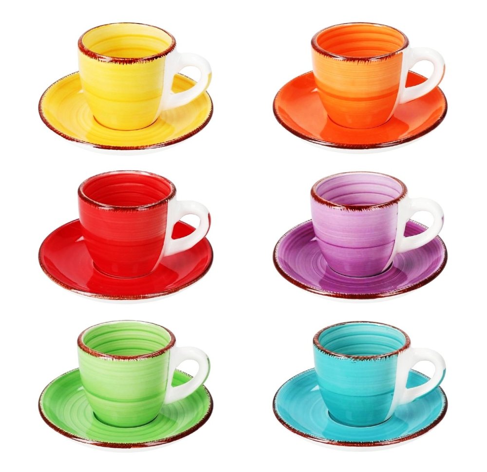 Product detail of HIT Hrnky na espresso s podšálky sada 12 ks 90 ml COLOURS HT-24326774