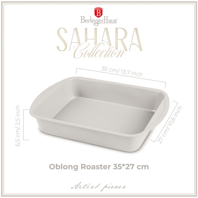 BERLINGERHAUS Pečící plech s titanovým povrchem 35 x 27 cm Shara Collection BH-7914