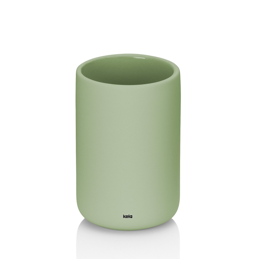 KELA Pohár Sana keramický 11,5 cm zelená KL-23981